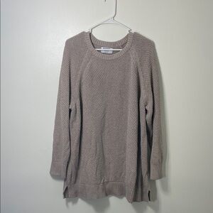 Old Navy Women's Textured Beige Crew Neck Sweater XL